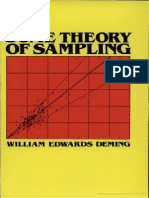 Some Theory of Sampling Escrito Por William Edwards Deming