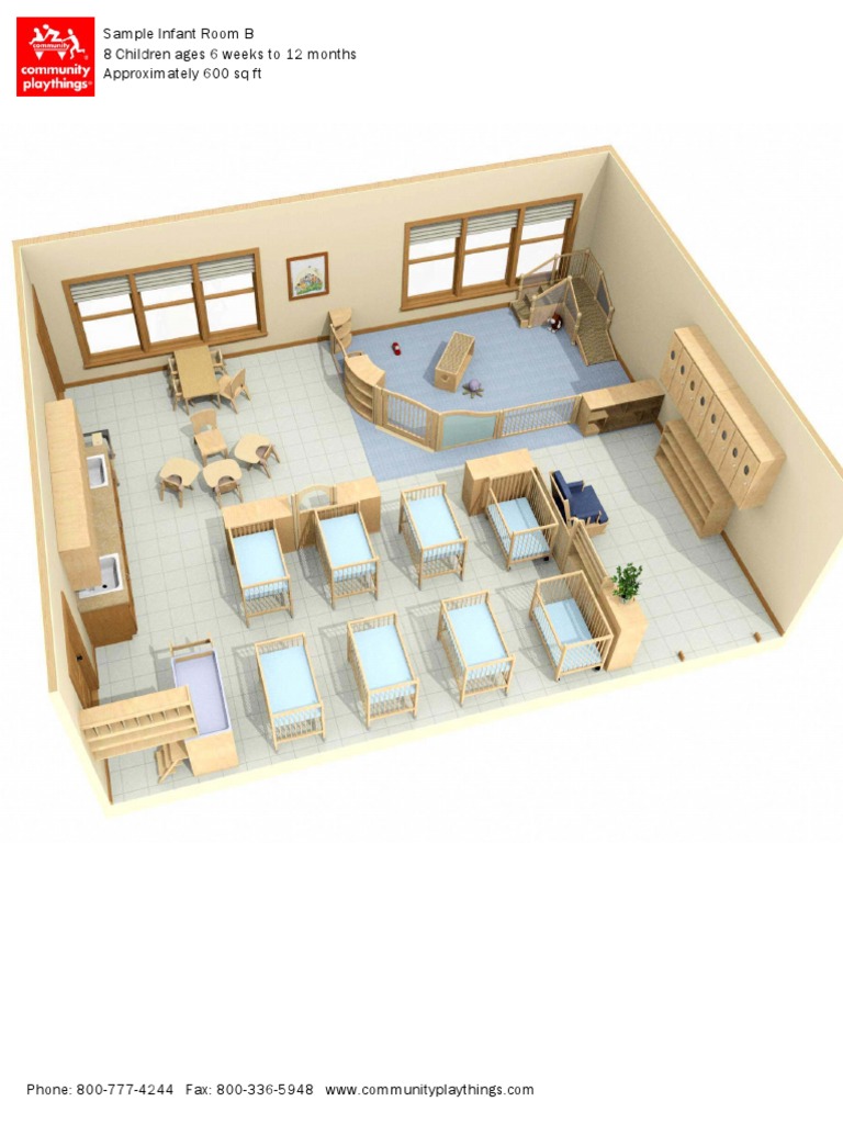 Infant Room B Layout and Setup Guide | PDF