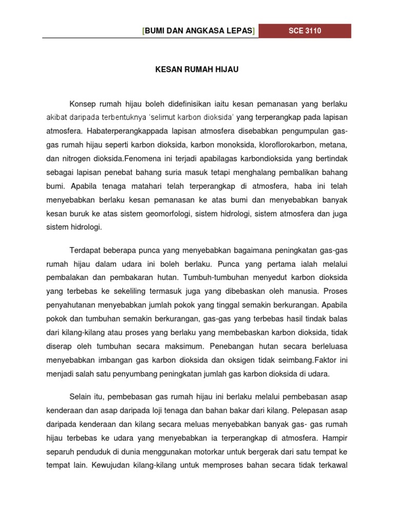 Kesan Rumah Hijau  PDF