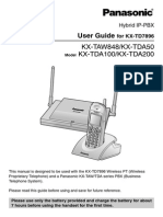 User Guide: KX-TAW848/KX-TDA50 KX-TDA100/KX-TDA200