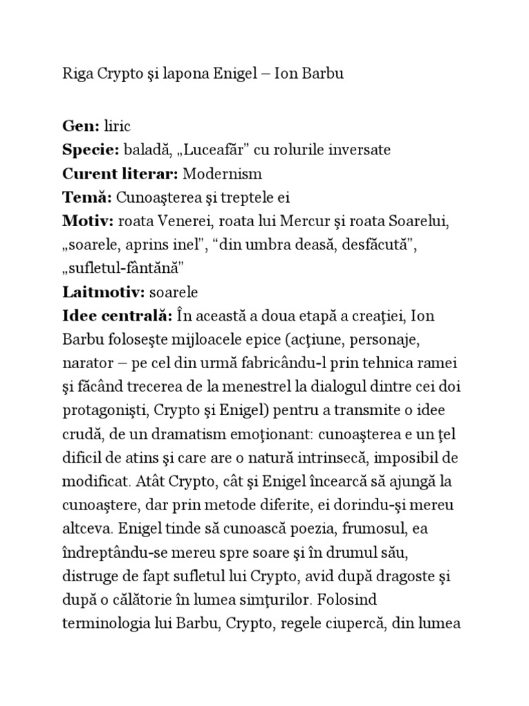Riga Crypto Si Lapona Enigel | PDF