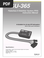 Flybarless E-Stabilizer System (FES) Instruction Manual: Suitable For All Size EP Helicopters