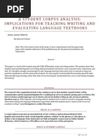 Download A Student Corpus Analysis Implications for Teaching Writing and Evaluating by Ammar ElMerhbi SN20814458 doc pdf