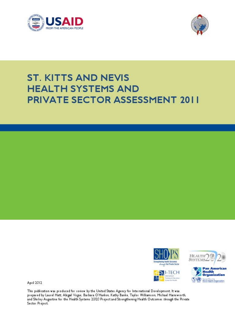 ST Kitts and Nevis Health Systems and Private Sector Assessment FINAL