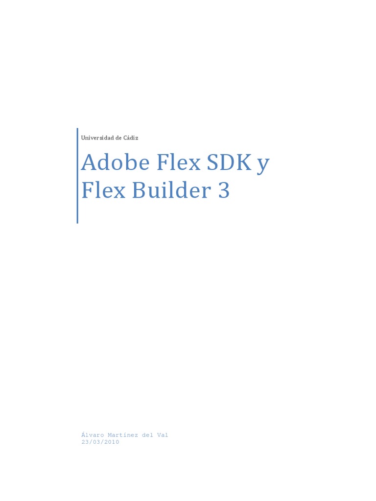 Manual Flex | PDF | Apache Flex | Script de acción