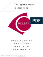 KATALOG PRODUKTOW STALOWYCH