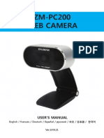 ZM-PC200 Web Camera: User'S Manual