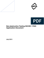 NDT ISO IEC 17025 Application Document