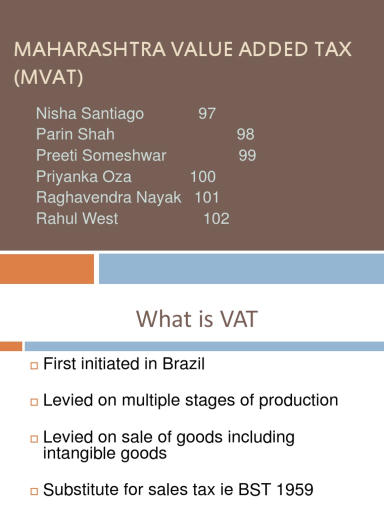 MVAT Project | PDF | Value Added Tax | Tax Exemption