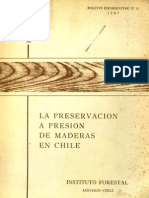La Preservacion a Presion de Maderas en Chile
