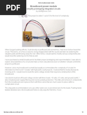 Build a Breadboard Power Module