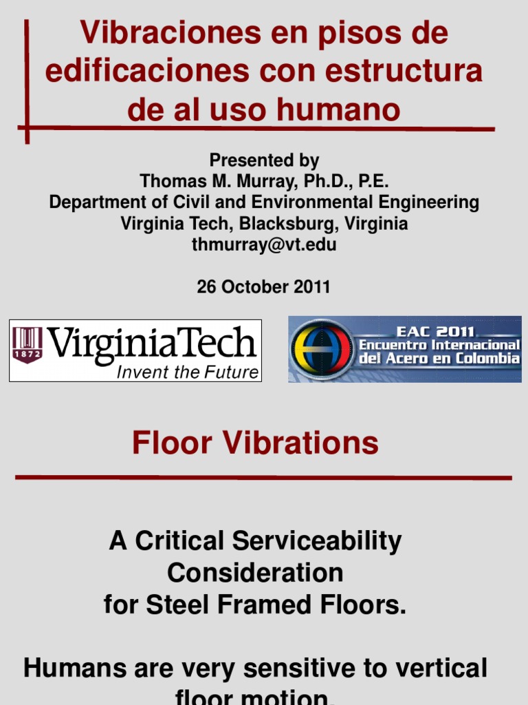 Floor Vibrations in Steel Structures | PDF | Resonance | Civil Engineering