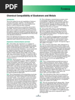 Chemical Compatibility of Elastomers and Metals: Echnical