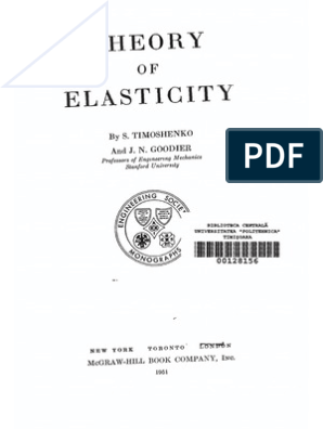 Theory of Elasticity PDF | PDF