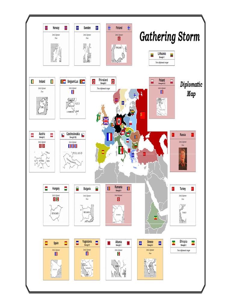 Ethiopia vs. Rhineland: Diplomatic Map | PDF