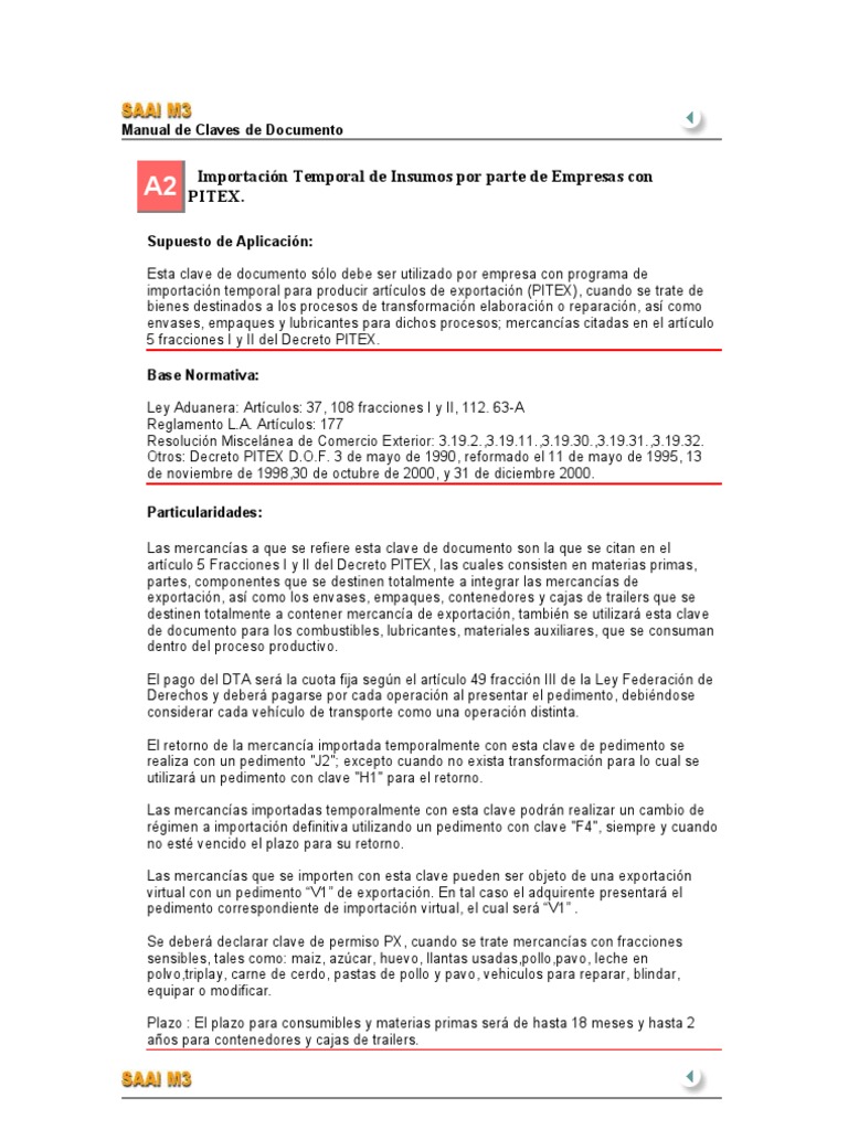 CLAVES DE PEDIMENTOS Aduana Arancel