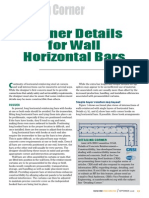 Corner Details for Wall Horizontal Bars