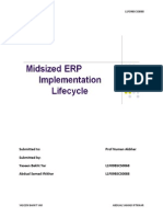 Mid sized ERP implementation life cycle 