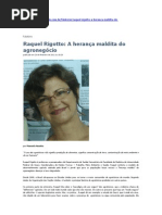 Raquel Rigotto A herança maldita do agronegócio
