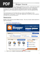 Blogger Tutorial