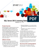 SQL Server 2012 Licensing Datasheet and FAQ Mar2012