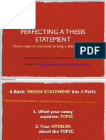 Thesis Notes For Research