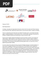 Signed Letter by Latino Leaders