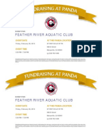 Feather River Aquatic Club: Event Date at This Panda Location