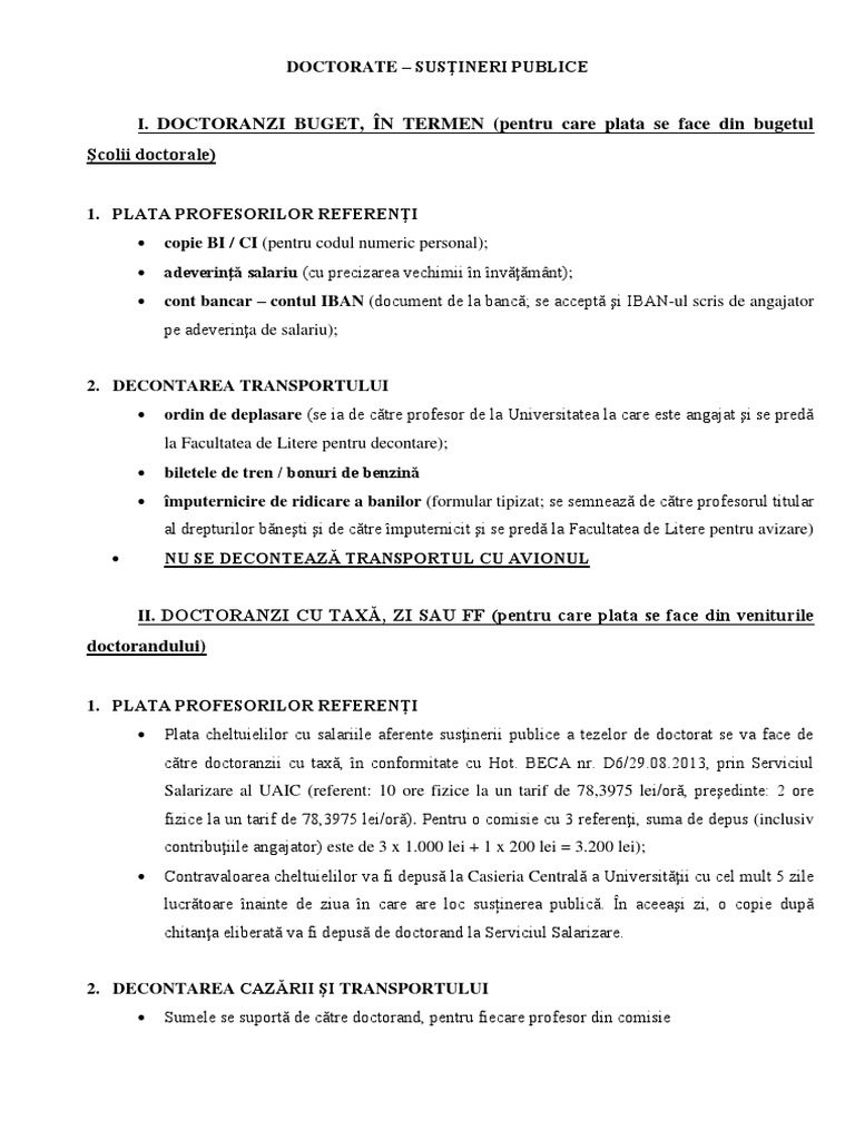 Uaic - Ro Scoala Doctorala DOCUMENTE DOC Acte Pentru Sustinere Publica ...