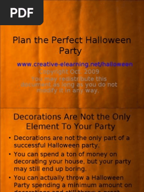 Plan the Perfect Halloween Party