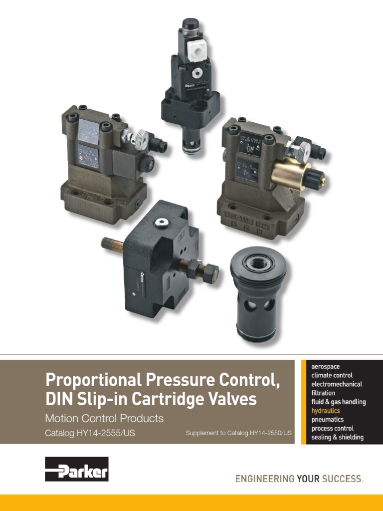 Parker Valve Industrial DIN Slipin Cartridge Valves.pdf Valve Nut (Hardware)