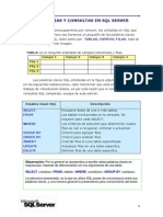 Sentencias y Consultas en SQL