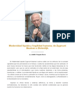 Modernidad Líquida y Fragilidad Humana Bauman