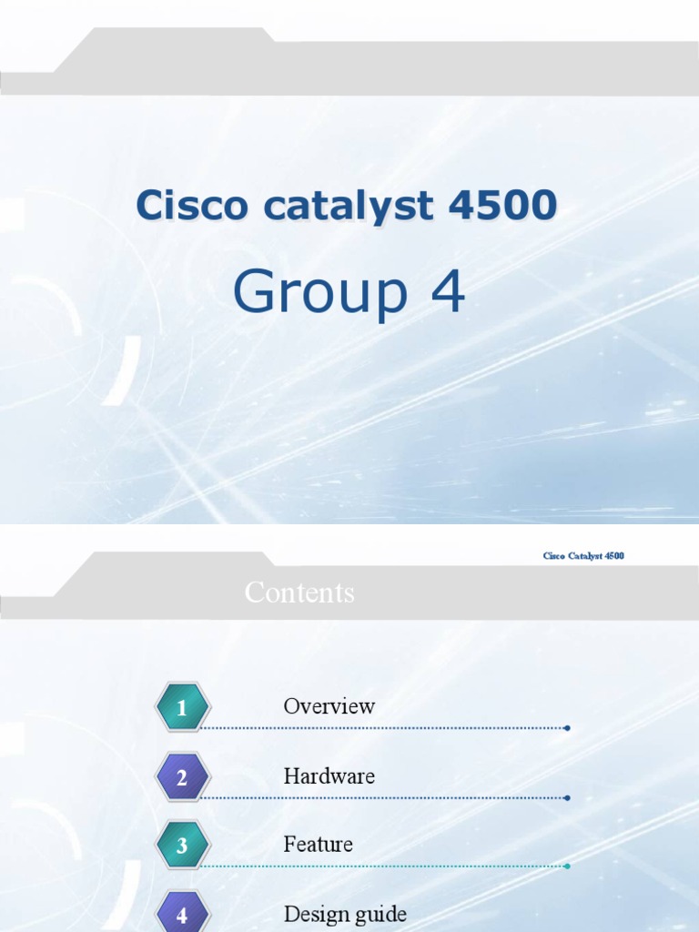 Cisco Catalyst 4500 Series Overview | PDF | Network Switch | Computer ...