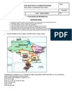 1 AVALIAÇÃO DE MATEMÁTICA - 1º Período