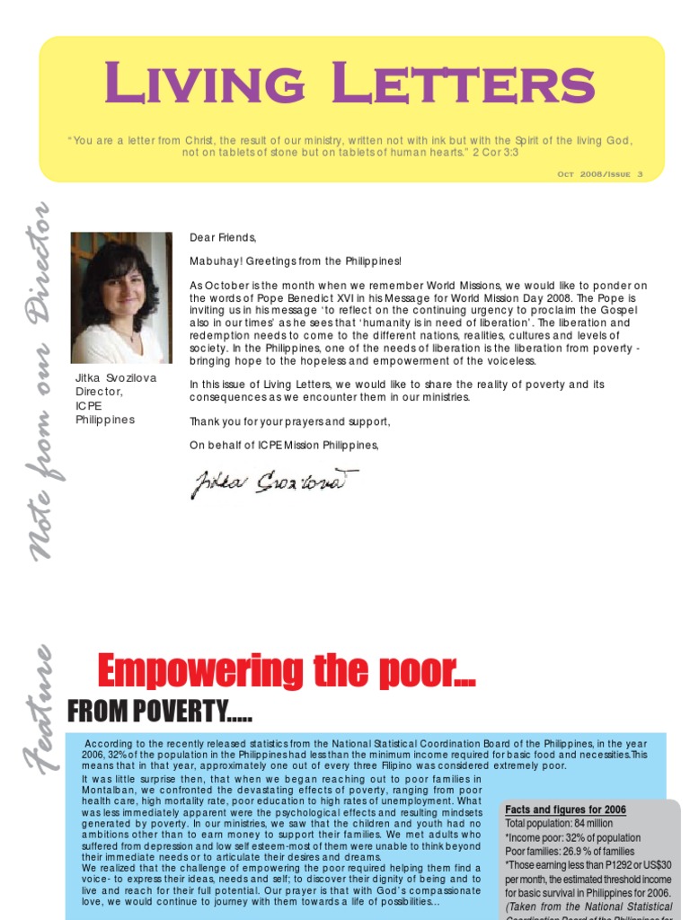 Empowering the Poor Through Faith | PDF | Candle | Spiritual Gift