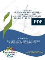 CURSO DE FORMACIÓN COMPLEMENTARIA PARA BACHILLERES