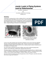 AFT Evaluating Pipe Dynamic Loads Caused by Waterhammer