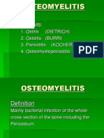 Synonyms: 1. Ostitis (DIETRICH) 2. Osteitis (BURRI) 3. Panostitis (KOCHER) 4. Osteomyeloperiostitis (MAGNUS)