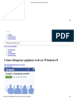 Cómo Bloquear Páginas Web en Windows 8