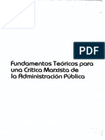 John Holloway. Fundamentos Tericos para Una Crtica Marxista de La Administración Pública.