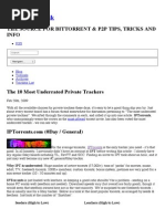 Download The 10 Most Underrated Private Trackers  by Francisco Arando SN208294134 doc pdf