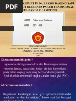 Download Analisis Proksimat Pada Bakso Daging Sapi Yang Dijual by fegama2302 SN208299484 doc pdf