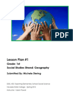 Lesson Plan #1: Grade: 1st Social Studies Strand: Geography