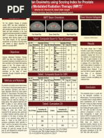 Evaluation of Plan Dosimetry Using Scoring Index For Prostate Intensity-Modulated Radiation Therapy (Imrt)