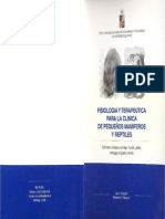 Fisiologia y Terapeutica Para La Clinica de Pequenos Mamiferos y Reptiles