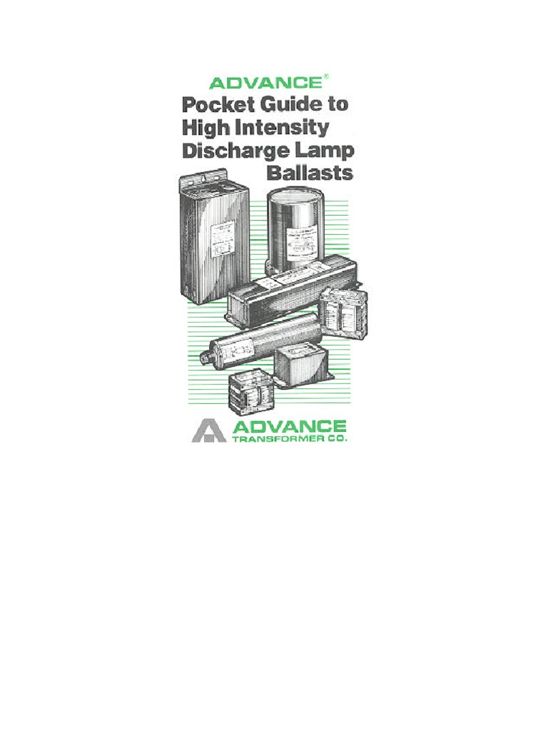 Advance HID Lamp Ballast Pocket Guide | PDF | Incandescent Light Bulb ...