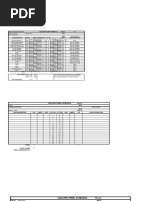 Blank Panel Schedule