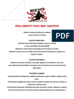 Reglamento para Mma PDF