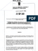 Decreto 3641 220909 Deroga 3600 y 4066 Usos Ales